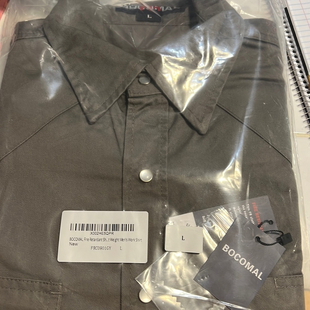 Men’s fire retardant shirt size L